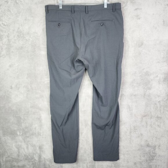 Mens Gray Greg Norman Dress Pants Slim Fit Stretch Hi Rise Size 38x34 - Picture 8 of 12